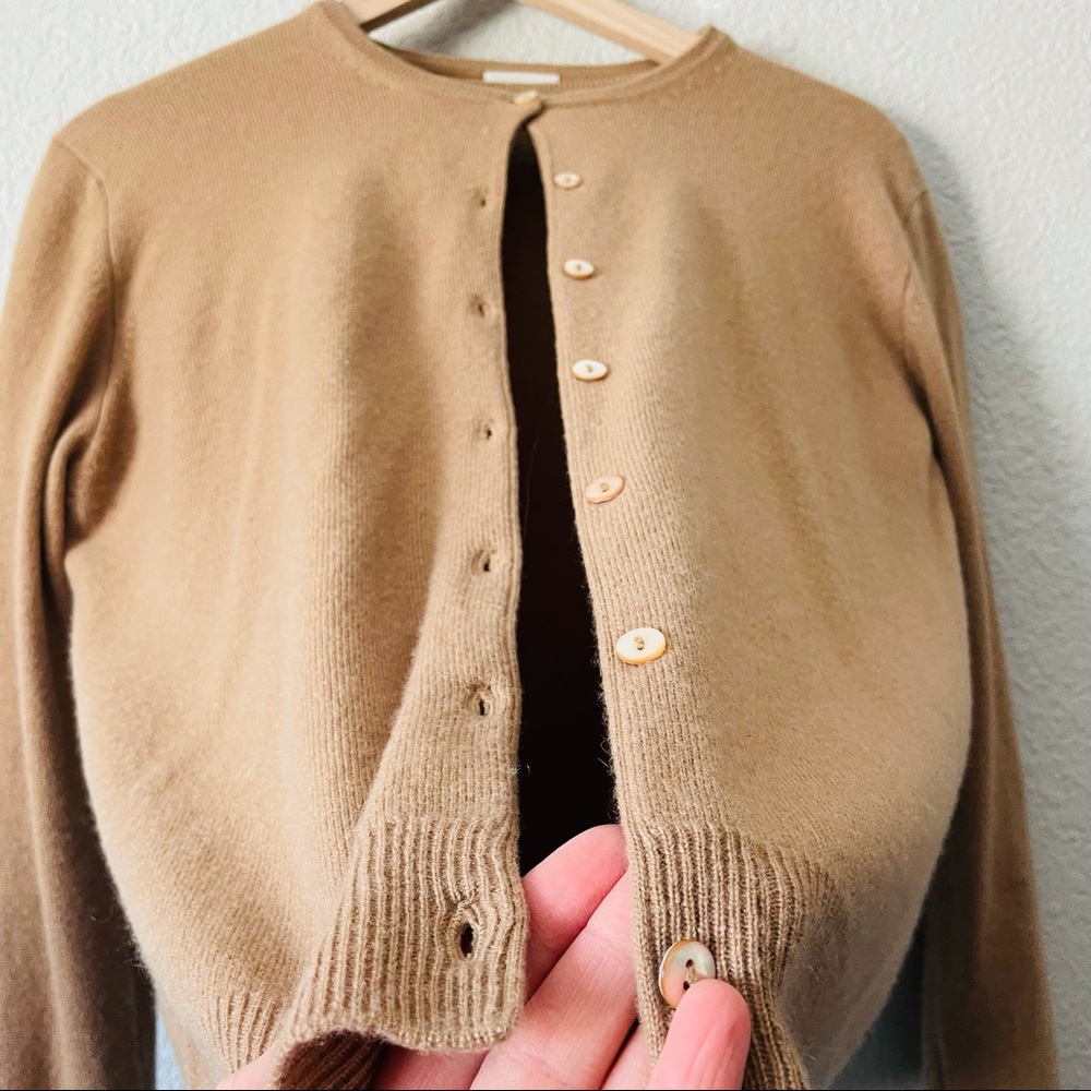 Cashmere Classic Tan Women's Sweater - Picture 8 of 16